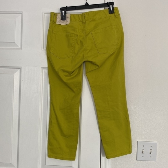 NWT Anny Taylor Loft modern crop pants in bright green. - Picture 6 of 15